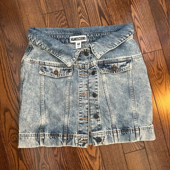 Moschino Dresses & Skirts - Moschino Washed Denim Mini Skirt